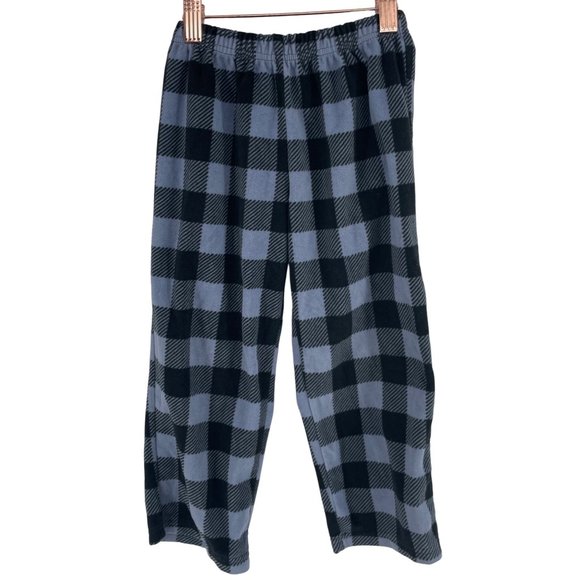 Carter's Boy's Size 5T Blue & Black Checked Flannel Pajama Pants - Picture 1 of 3